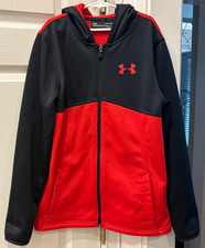 Boy's Under Armour Loose Cold Gear Hoodie Jacket, Size YLG