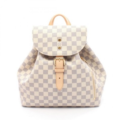 LOUIS VUITTON Speron Backpack Daypack N41578 White Damier Azur Canvas Women LOUIS VUITTON Speron N41578 Backpack Â· Daypack white Women  main image 3