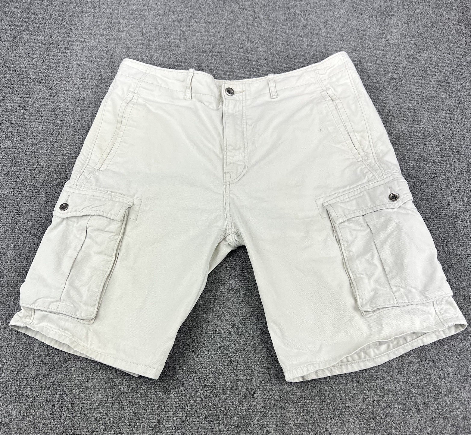 Levis Cargo Shorts Men's 34 Khaki Beige Cotton Work Utility Y2K