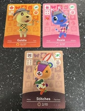 Goldie Rosie Stitches Animal Crossing New Horizons Amiibo Card AUTHENTIC Promo