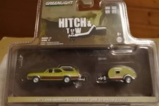 Greenlight 1971 Oldsmobile Vista Cruiser & Teardrop Trailer Rare el Unused Near