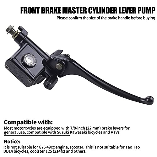  Front Brake Master Cylinder Lever Pump (Right Side) with 8mm Mirror Hole for 