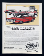 The 1963 1/2 FORD GALAXIE SUPER FORD MAGAZINE Collector Series Literature