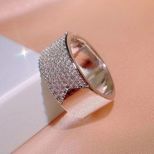 3Ct Round Cut Lab-Created Diamond Women's Wedding Ring 14k White Gold Plated