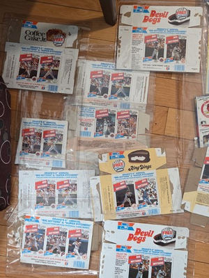 #ad Vintage Junk Wax Era Baseball Oddball Card Lot Drake’s Panels Fleer Promo Sheet $37.98