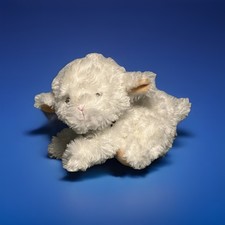 Fluffy Lamb2015 Garanimals White Sheep Plush Stuffed Animal Toy W/ Brown Bow 8"
