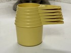 Vintage Set Of 6 Complete Tupperware Measuring Cups Yellow  — photo 3