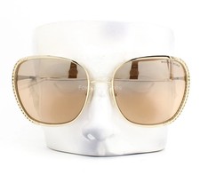 Michael Kors Amsterdam Sunglasses MK 1090 10148Z Light Gold Khaki Flash w/case