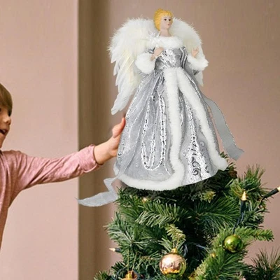 Figurine D'ange pour Sapin de Noël, Décoration de Noël Créative - Photo 1/4