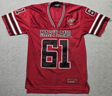 Maryland Terrapins Football Jersey Boys Medium Red NCAA Colosseum Athletics 61