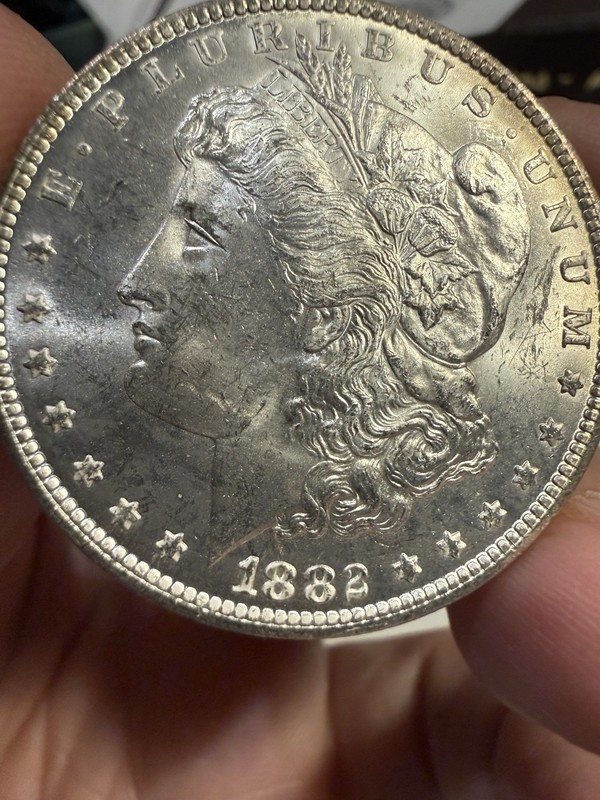 1882-CC Morgan Silver Dollar BU