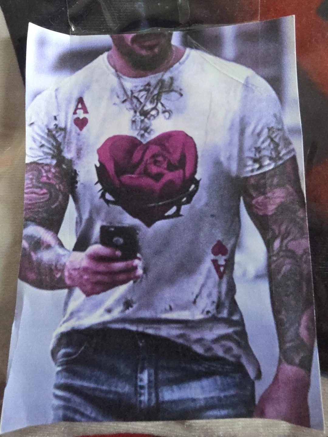 Men's T- Shirt Ace Card Shirt