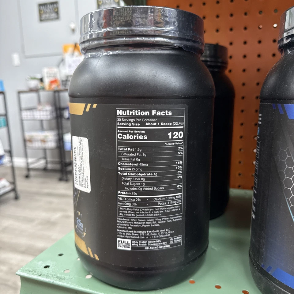 Helado de vainilla Gorilla Mode Premium Protein 30 porciones Foto 2 de 2