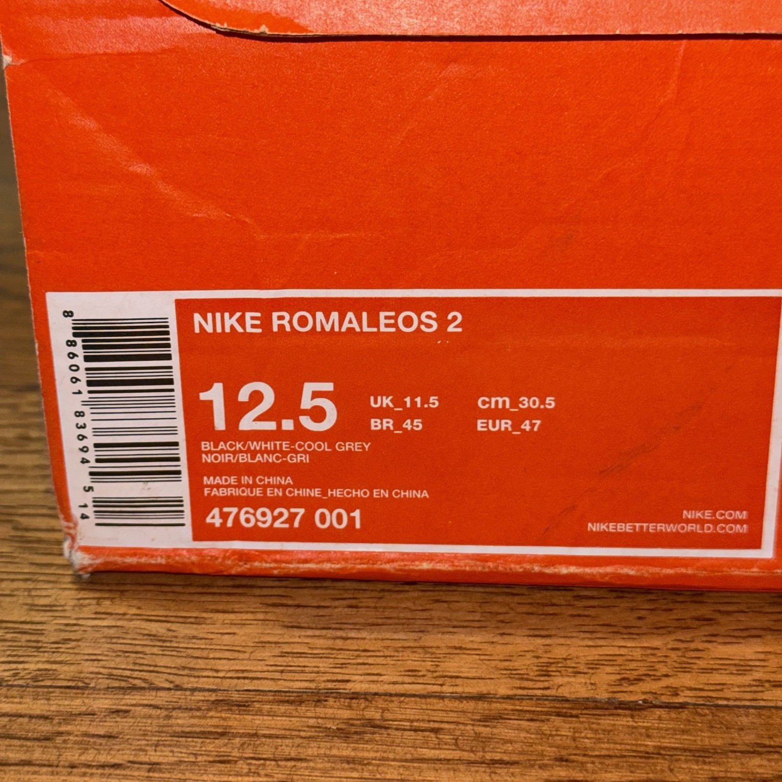 BRAND NEW US Men’s Size 12.5 - Nike Romaleos 2 Black Men’s Weightlifting Shoes image 8