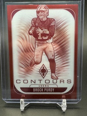 2025 Panini Phoenix - Contours Red Brock Purdy No. 28 /249 San Francisco 49ers!!