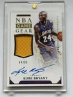 Kobe Bryant Game Gear Auto 04/25 2015/16 National Treasures