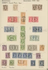 1886-88 Belgian Print used selection with pairs and strips and varieties