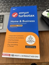 2025 TurboTax Home  Business Fed/State, Win/Mac. No CD, Physical License Key.