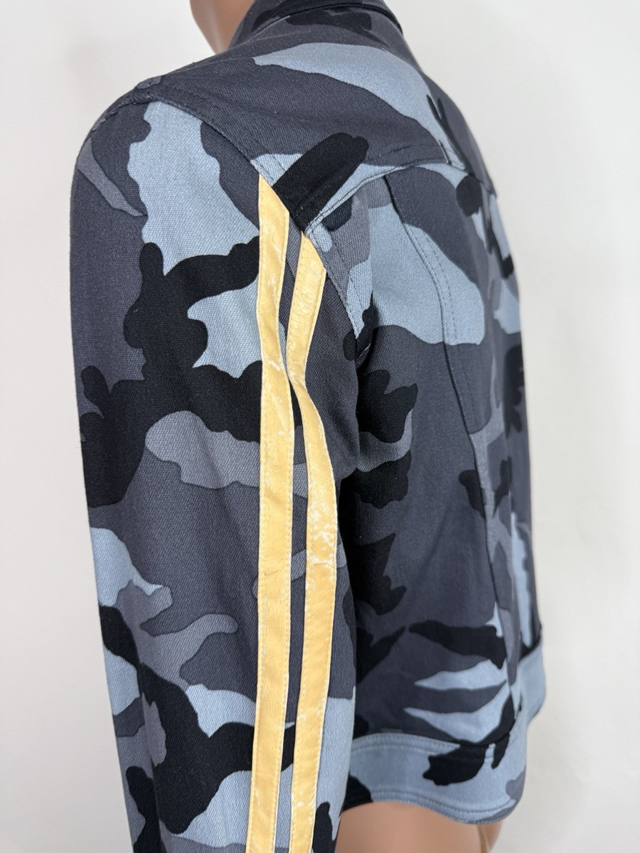 Vtg Christian Dior by John Galliano Blue Camo Jacket FR36 US4 | eBay