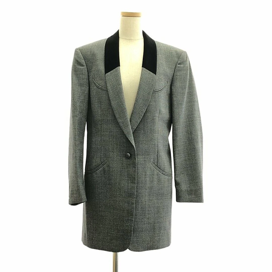 Maison Margiela 2020SS Contrasto BAVERO BLAZER OVERSIZE Velluto Usato0