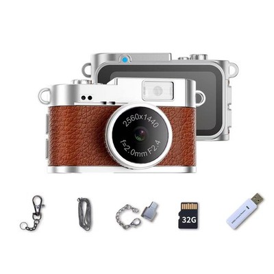 Mini Keychain ,2K Digital Tiny with 32GB Card, Cool Gadgets Video Recorder Co...
