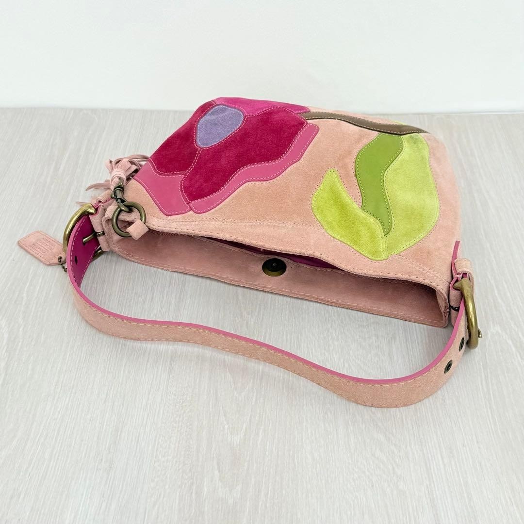 COACH Patchwork Poppy Shoulder Bag Patchwork Pink… - image 5