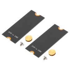 M.2 NVMe SSD Adapter Card 2230-2280 Black 2 Pack with Screws