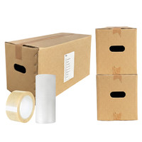 20x Double Wall Cardboard Removal Moving House Boxes Kit With Bubble Wrap+Tape