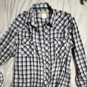 Wrangler Men's Plaid Western Shirt Snap Button Classic Fit Cowboy Rodeo Style