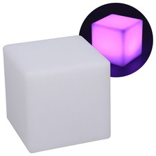 Lampe Cube LED Télécommande RGBW Réglable 16 Couleurs 4 Modes Nuit Durable