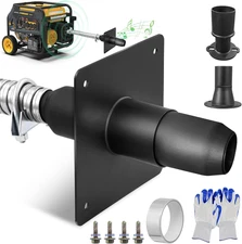 Generator Exhaust Extension Silencer Kit,With Two Universal Adapters Compatible 