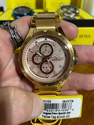 Invicta Aviator Men's Watch 44mm Gold (50105)
