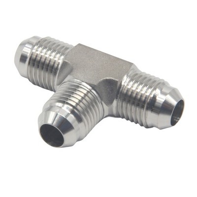 3/8'' Male JIC 3 Way T Shaped Equal Tee Coupling Stainless Steel 304