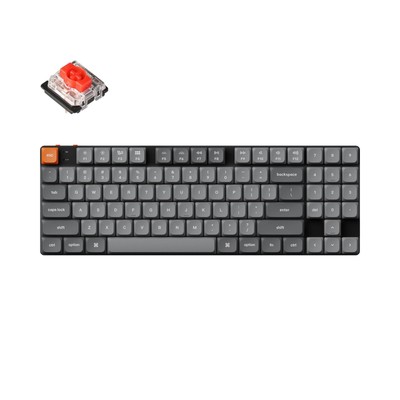 K13 Max Low-Profile Wireless Mechanical Keyboard, QMK/VIA TKL Keyboard with N...