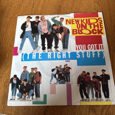NKOTB New Kids On The Block Vinyl. The Right Stuff You Got It Rare 7  1988. NM