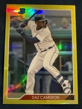 2020 Bowman Heritage Chrome Prospects Daz Cameron #92CP-DAZ Yellow /75