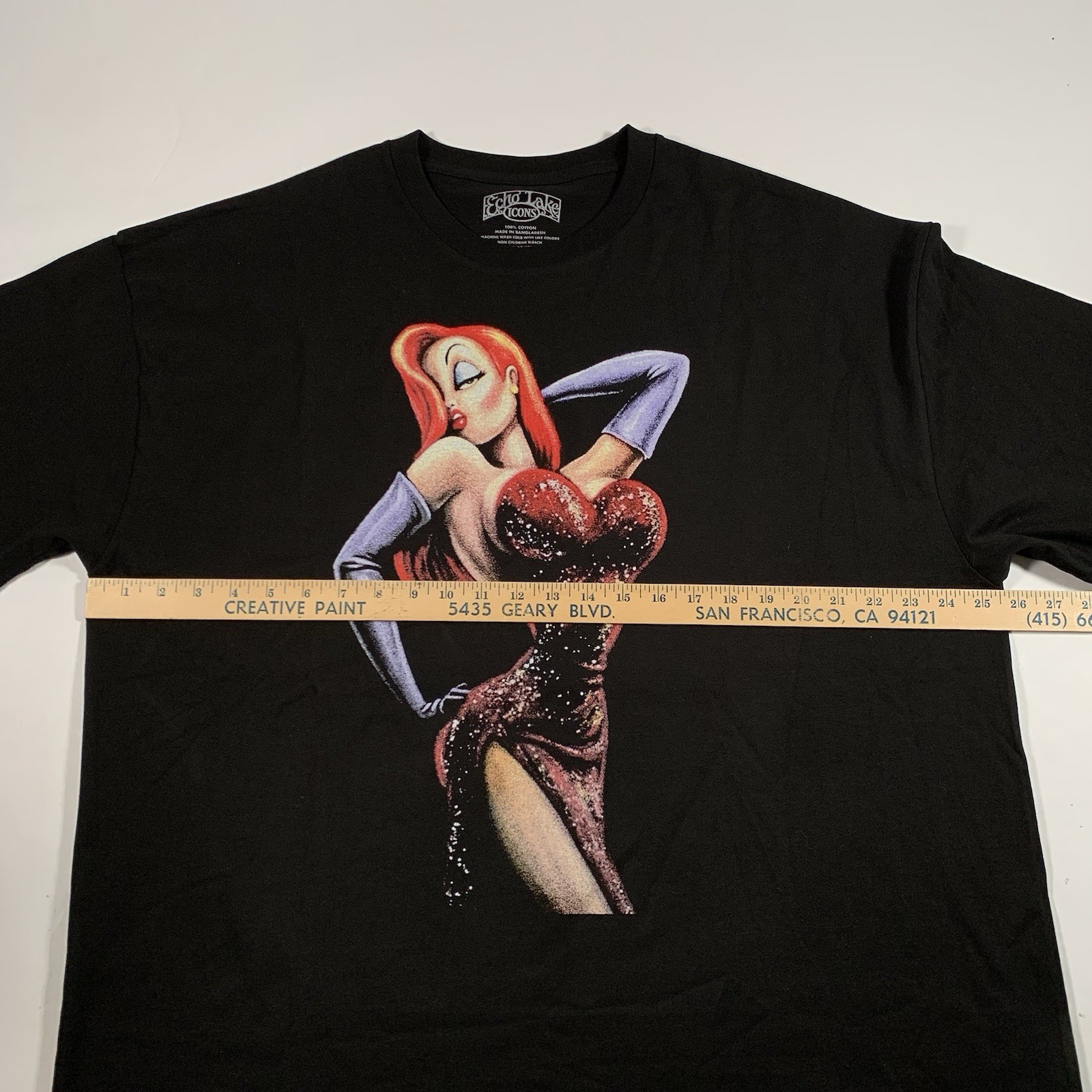 Jeaca Rabiit Who Framed Roger Rabbit Jessica Rabbit Shadow Blackout T-Shirt XL X ...