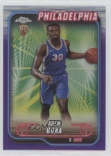 2024-25 Topps Chrome Purple Refractor Adem Bona #183 11sc