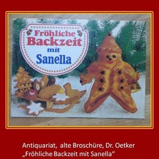 Antiquariat,alt,Kochbuch,Broschüre,Dr.Oetker,Fröhliche Backzeit m.Sanella um1970