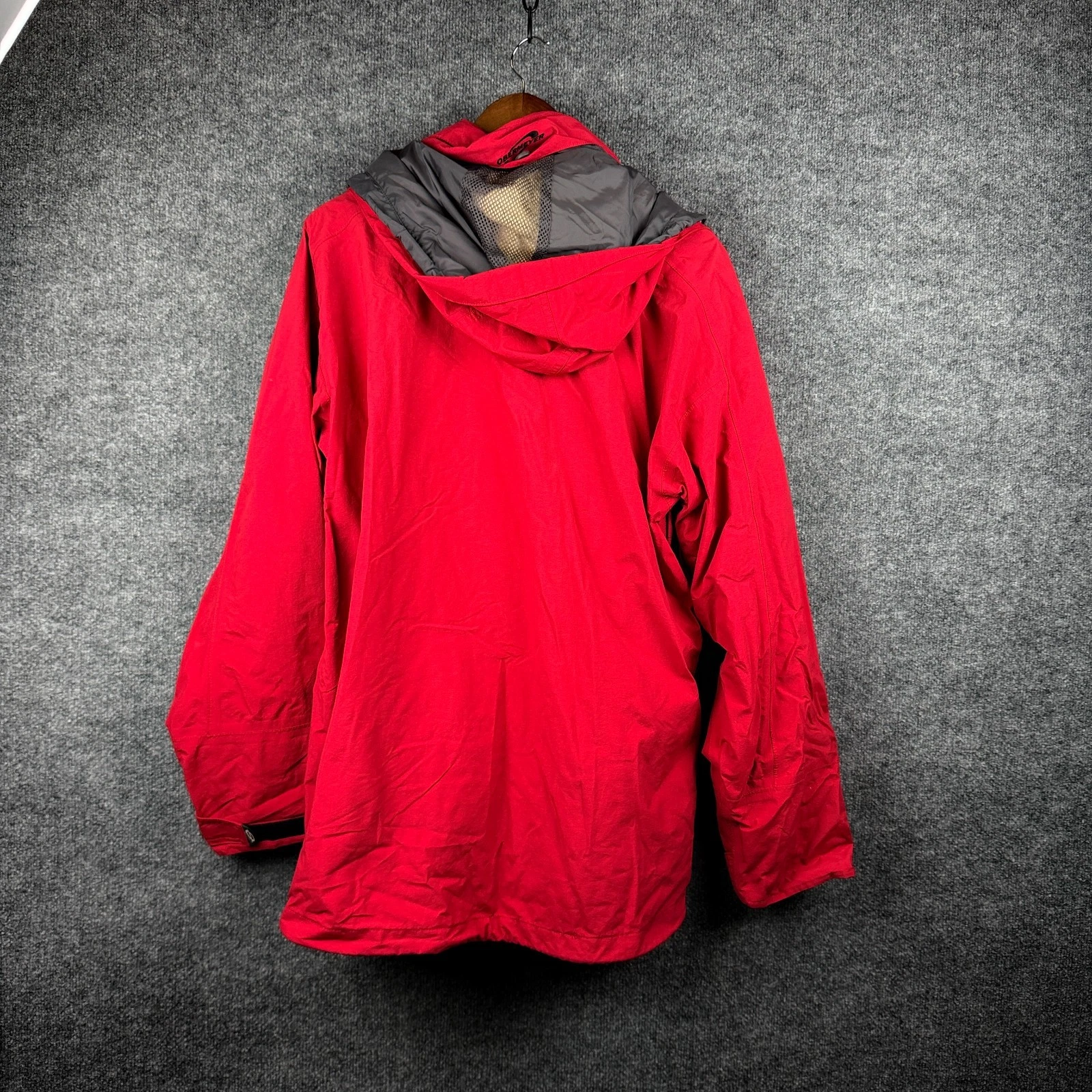 Obermeyer CORE Gore Tex Hooded Ski Jacket Vintage 90s L Red Parka - product detail image 6