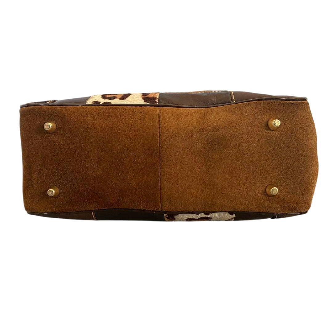 COACH Patchwork Leopard Handbag Multicolor Canvas… - image 5