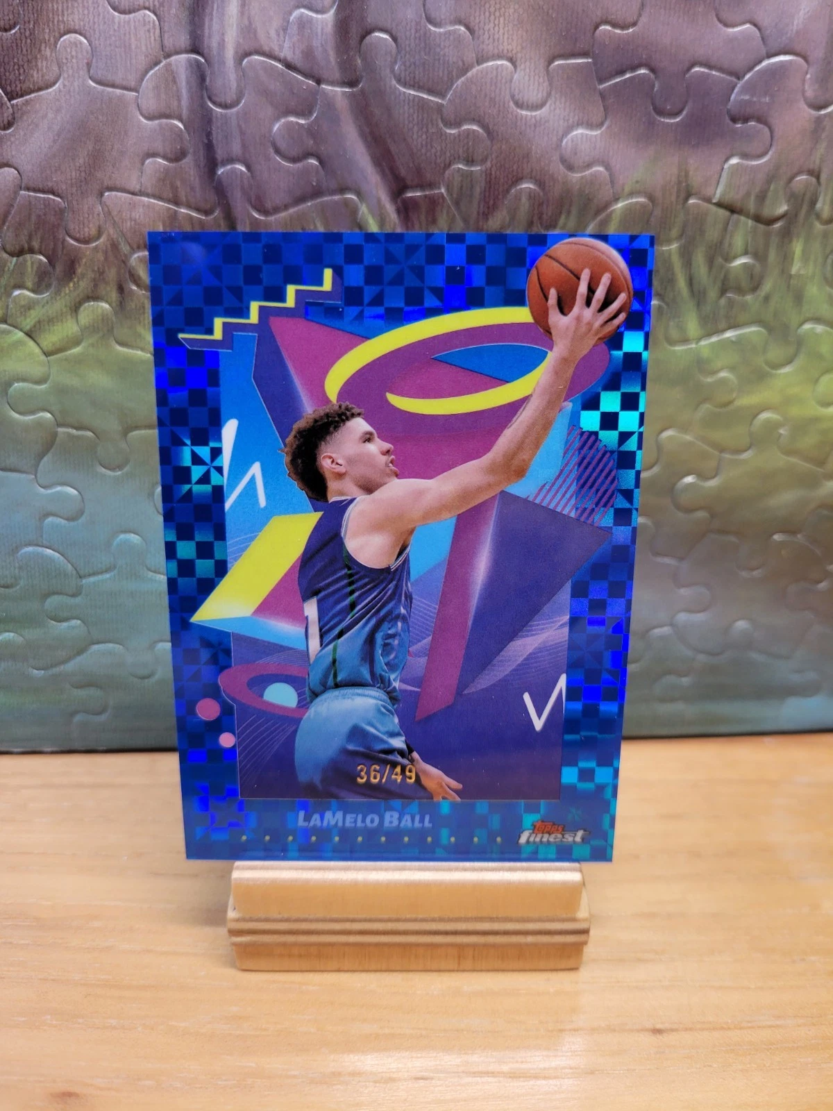 2024-25 Topps Finest Basketball Lamelo Ball #208 Blue X-fractor /49