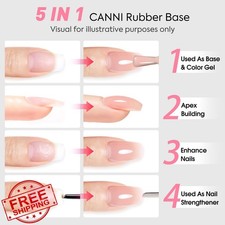 CANNI White Gel Base Coat Polish Soak Off UV Manicure Salon DIY High Gloss