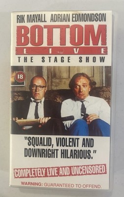 Bottom - Live - The Stage Show (VHS, 1993) Rick Mayall, Adrian Edmondson