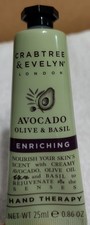 Crabtree and Evelyn Avocado Olive and Basil Enriching Hand Therapy 0.9