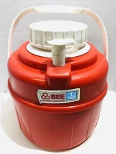 Bee Urethane Insulated 1 Gallon Red Water Cooler w/ Screw On Lid