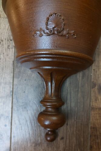 Vintage 1963 Homco Wall Planter Pocket Mid Century Faux Wood - Picture 2 of 6