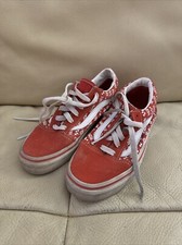 VANS Old Skool Red Checkerboard Kids 2
