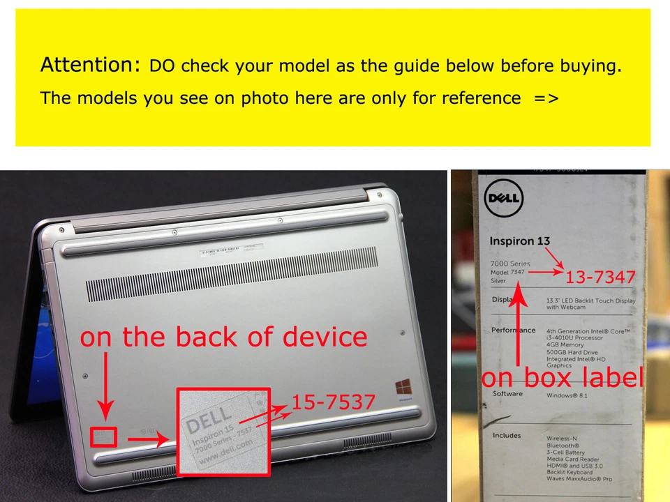2-pack shimmery red Palmrest Skin + Keyboard Cover for Dell Inspiron 15-5000 - Image 2 of 3