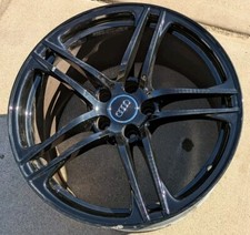 OEM 19” x 11” Audi R8 Factory 08-12 REAR Wheel Rim Black Gloss Split 5 Spoke